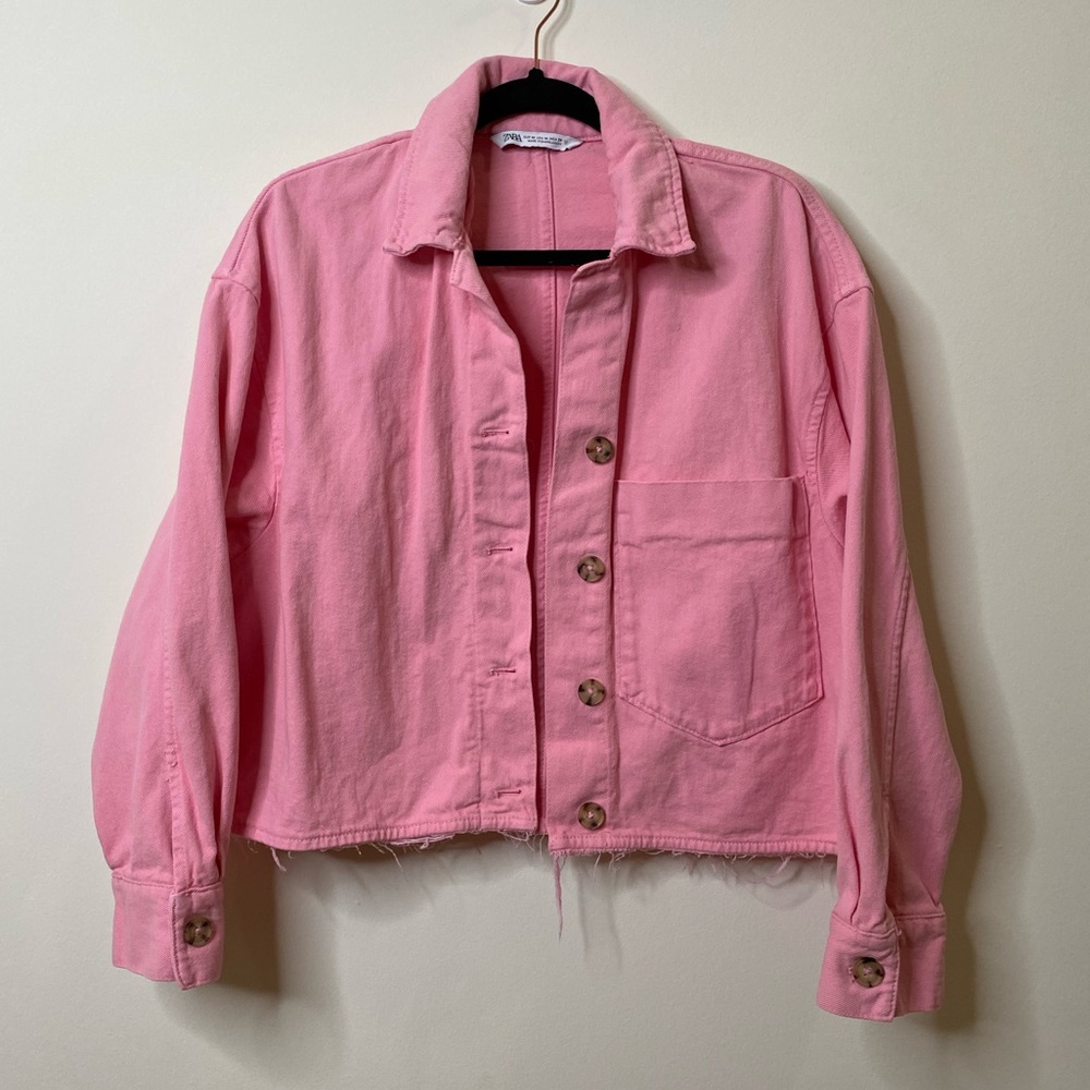 Zara Pink Jean Jacket